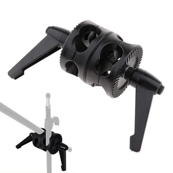 

Swivel Grip Dual Head Bracket Clamp for Photography Holder Arm Support Photo Studio Angle Dual Swivel LED Light Mount Bracket