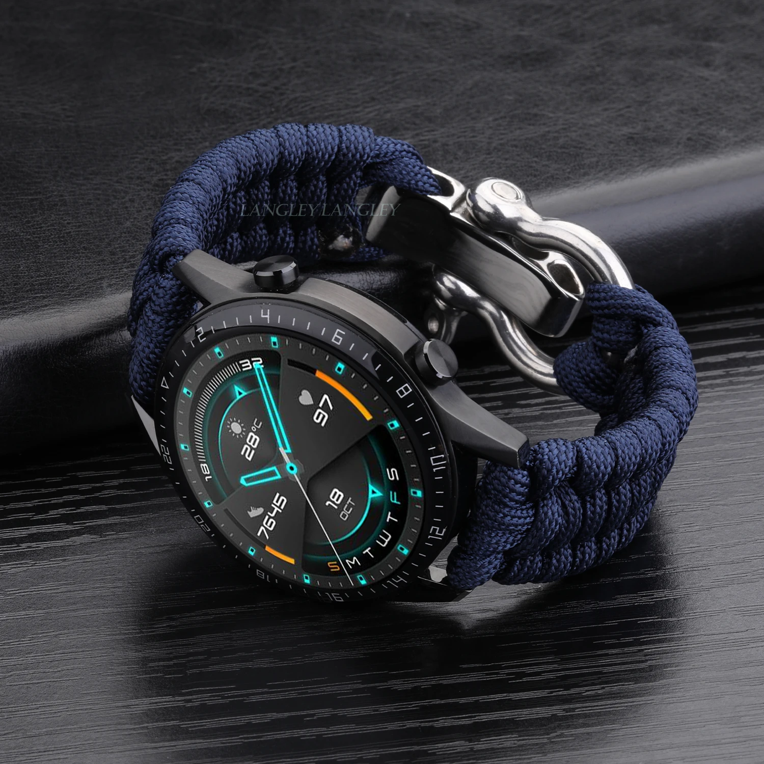 20 22mm Strap for Samsung Galaxy Watch 3 41mm 45mm Watch Band 42mm 46mm for Huawei Watch GT 2e Adjustable Buckle Rope Bracelet