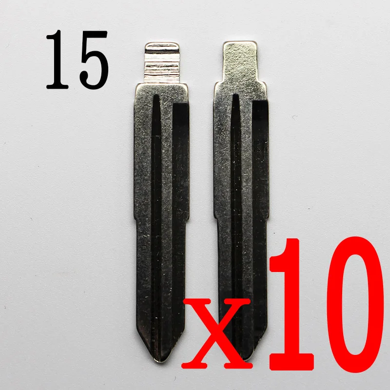 15Bx10 15 ключ для 2 в 1 LiShi для hyundai Kia Teeth пустой Chevrolet Spark Buick Scale ножницы дистанционного автомобиля Флип LeftKey Blade No.15 - Цвет: 15Bx10