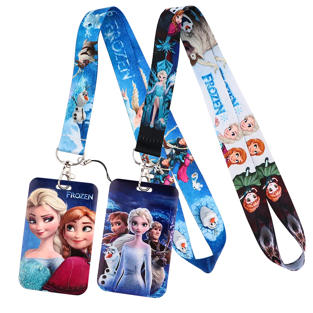 Porte-badge Disney avec lanière, porte-cartes, porte-clés, porte-cartes,  princesse et la grenouille, Tiana, JOGirls, ID