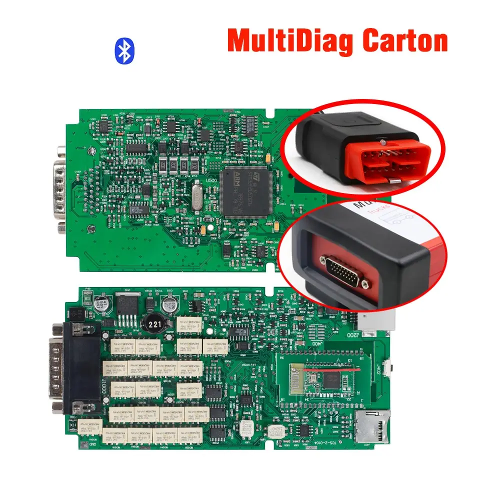 Один зеленый PCB супер cdp tcs pro bluetooth 2016R1 Keygen multidiag pr для автомобиля грузовик диагностический инструмент Горячая 3 шт./лот - Цвет: Multidiag pro 1