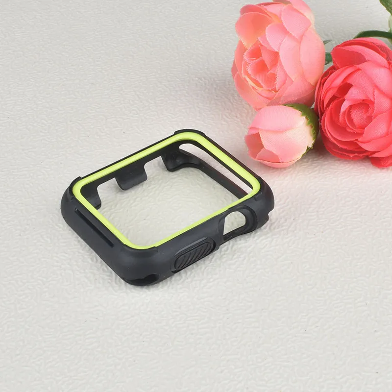 ТПУ чехол для Apple watch Case Apple watch 4 44 мм 40 мм силиконовые защитные часы бампер матч Nike спортивный ремешок аксессуары 44 40