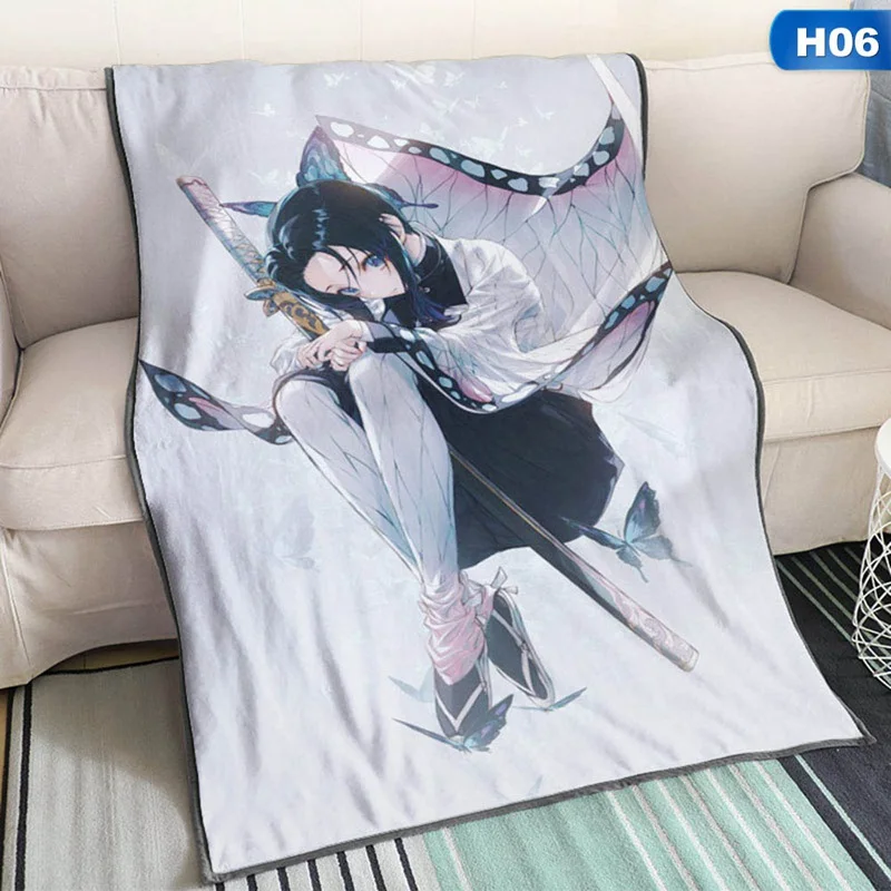 Одеяло Kimetsu no Yaiba для косплея «сделай сам», мягкий фланелевый теплый воздушный плащ, размер s 150*100 см