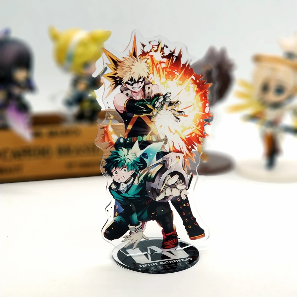 My Hero Academia Midoriya Izuku bakugou katsuki acrylic stand figure model  plate holder cake topper anime _ - AliExpress Mobile