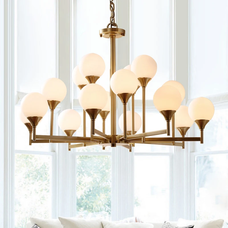 Lustra lampa, скандинавский блеск, медь, E27, светодиодная подвесная люстра, освещение, креативное стекло, Modo, для столовой, светодиодные люстры