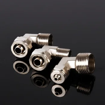 

PL6 8 10MM Pipe Tube to 1/8 1/4 3/8 1/2 trachea Quick screw connector copper pneumatic components Fast twist joint pL