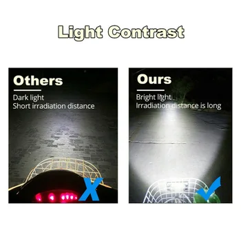 

LED Motorcycle Headlight Light 6000K 1200LM IP68 Replacement Waterproof
