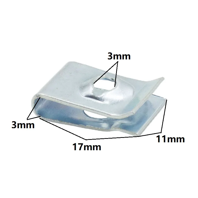 Universal Mixed Auto Car Self-tapping Screw Metal U-Type Base Iron Fender Bumper Leaf board Fastener Grommet Clip