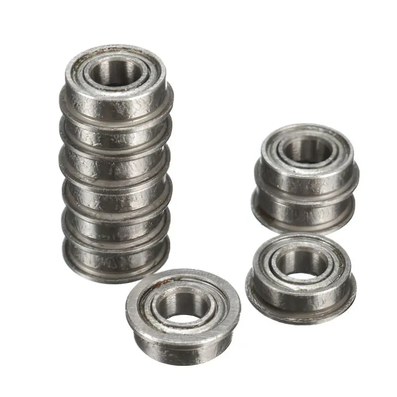 

10PCS MF84ZZ LF840ZZ Shielded Flanged 4 x 8 x 3MM Model Ball Flange Bearing
