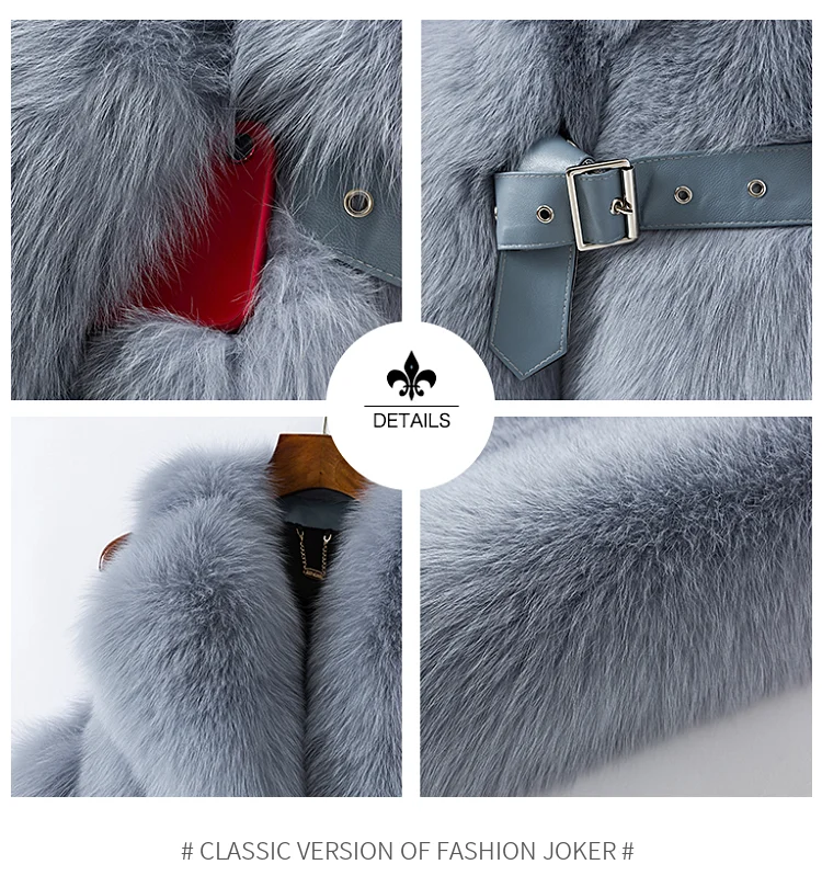 ZDFURS* Новое поступление натуральный мех жилет размера плюс контрастный цвет мода нерегулярные Полный Пелт лисий мех жилет женщина