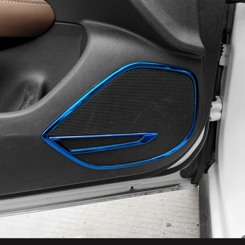 

Для Buick Regal Opel Insignia 2017 2018 2019 2020 нержавеющая Колонка для двери автомобиля Звуковой сигнал рамка Обложка отделка Аксессуары для стайлинга автомобиля