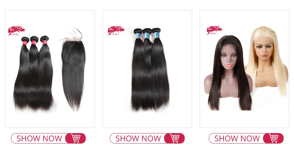 Ali queen hair Products натуральные бразильские прямые волосы длинна длина 30 "до 38" 100% человеческих волос Плетение с бесплатной доставкой