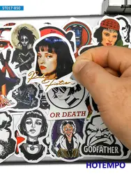 Autocollant de film classique de pâte à papier, mélange de papas, Graffiti, pour bagages, autocollant de guitare, Skateboard, 50pcs, ordinateur portable et téléphone portable 