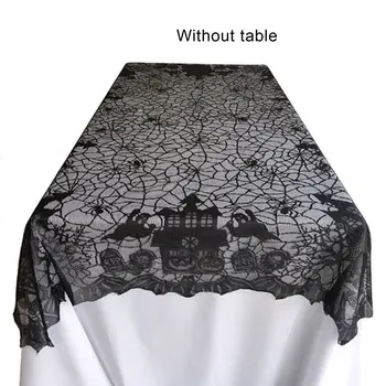 

135cm175cm Halloween Decorations Halloween Ornaments Spider Web Tablecloths Halloween Lace Spider Web Round Tablecloths