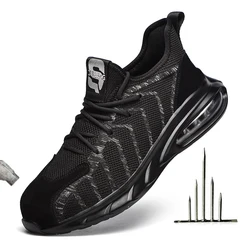 Chaussures de sécurité Anti perforation pour hommes, baskets de travail légères, respirantes et indestructibles, avec embout en acier Anti écrasement 