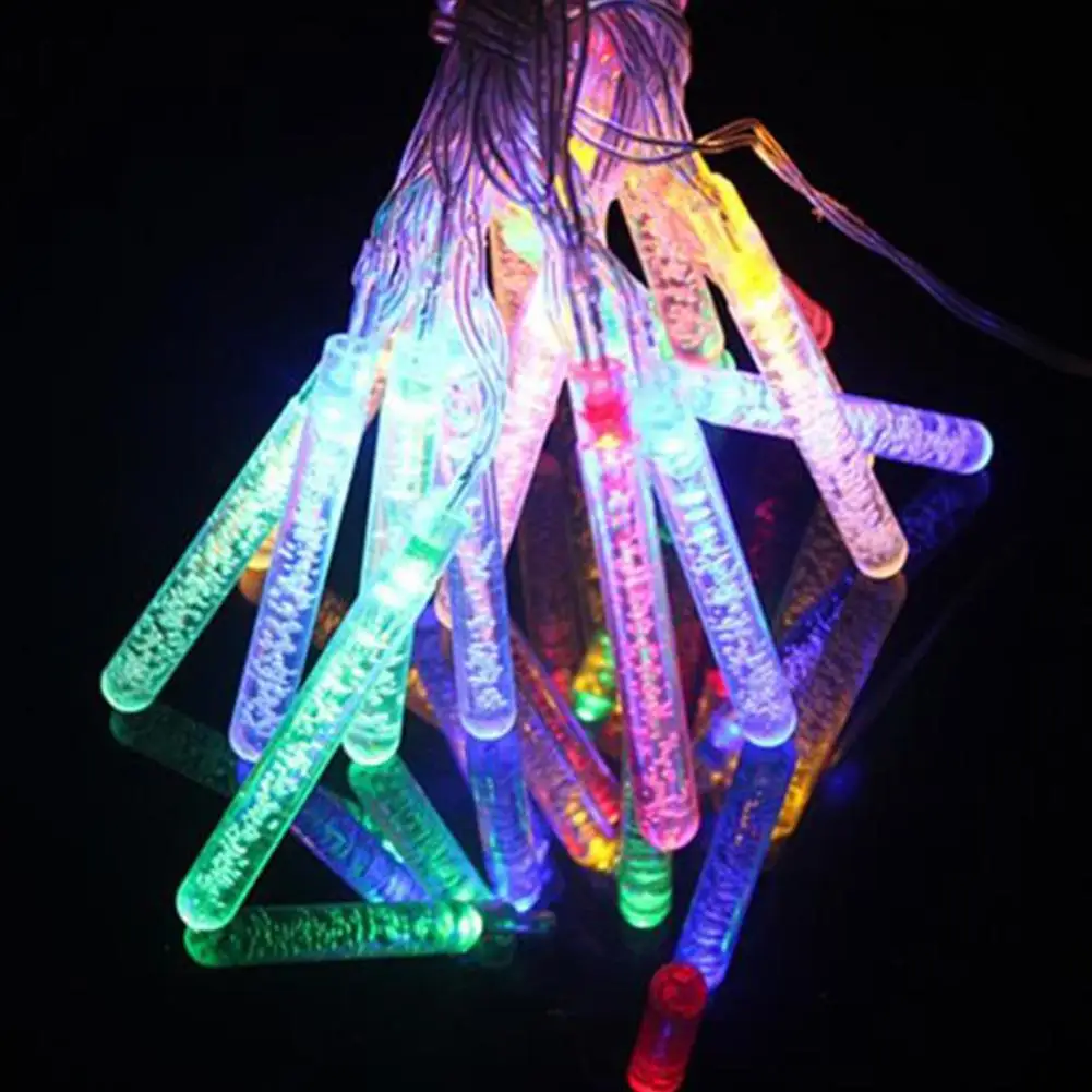 HobbyLane 20LED Рождественская струнная лампа, водонепроницаемая Солнечная пузырчатая колонна, струнная лампа, праздничная декорация, цветная струнная лампа