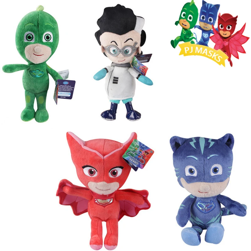 20 см герои мультфильмов Pj Catboy Owlette Gekko накидка Маски Детские Pj плюшевые маски Juguete детские игрушки для детей лучший подарок S49
