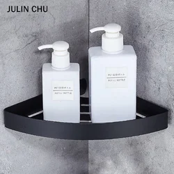 Triangle Bathroom Shelf 304 Stainless Steel Black Toilet Kitchen Washroom Bath Shower Shampoo Storage Corner Shleves Rack