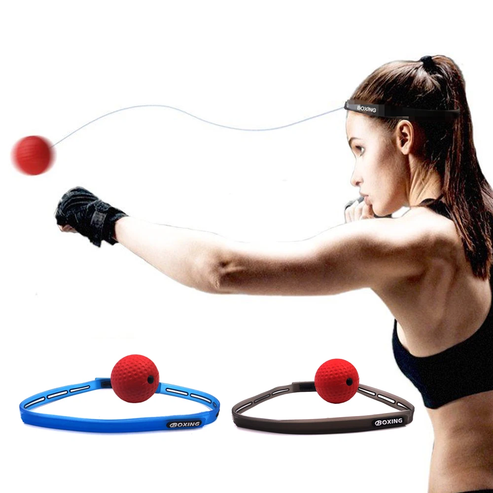 Boxing Reflex Speed Punch Ball Boxing Punching Bag Boxing Speed Ball Boxing Reaction Ball MMA Sanda Boxer Raising Reaction Force Hand Eye Training Set Stress Boxing Muay Thai Exercise