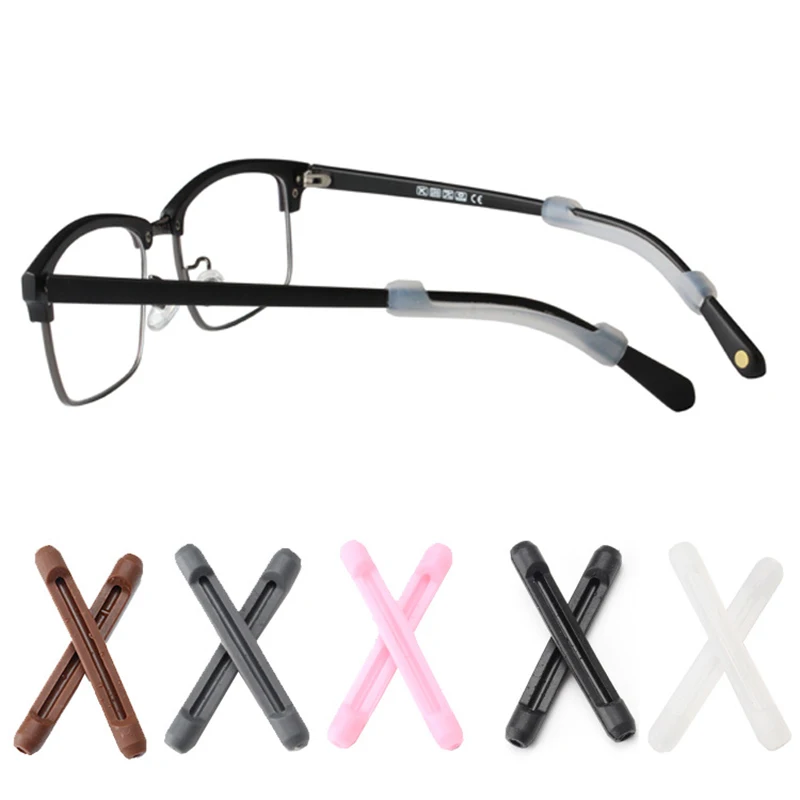 2020 1pairs/set Glasses Anti-slip cover Ear Hook Silicone Anti-Slip Holder for Sunglasses Eyeglass Leg Temple Tips Black# | Аксессуары