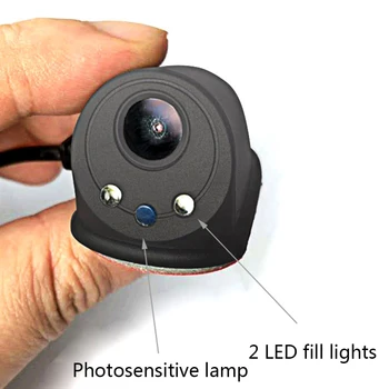 

Recording Side View Night Vision Universal Wide Angle Rearview High Definition Vehicle Parking Car Camera LED Fill Light Monitor