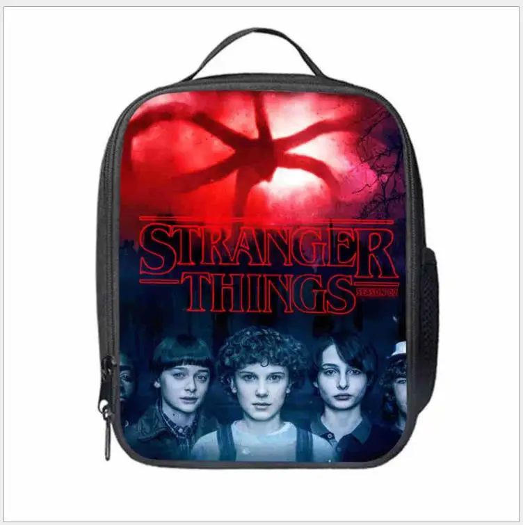 as pictures Сумка-холодильник для обеда «Stranger Things Eleven», сохраняющая свежесть льда, теплоизоляционная сумка для женщин и мужчин, сумка на плечо для пикника и кемпинга - Цвет: as pictures