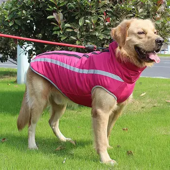 

Reflective Stripe Dog Thick Warm Jacket Puppy Waterproof Coat Winter Pet Clothes
