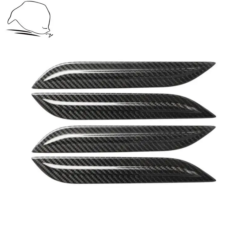 

4 Pcs For Tesla Model S Real Carbon Fiber Door Handle Cover Car Styling Accessories