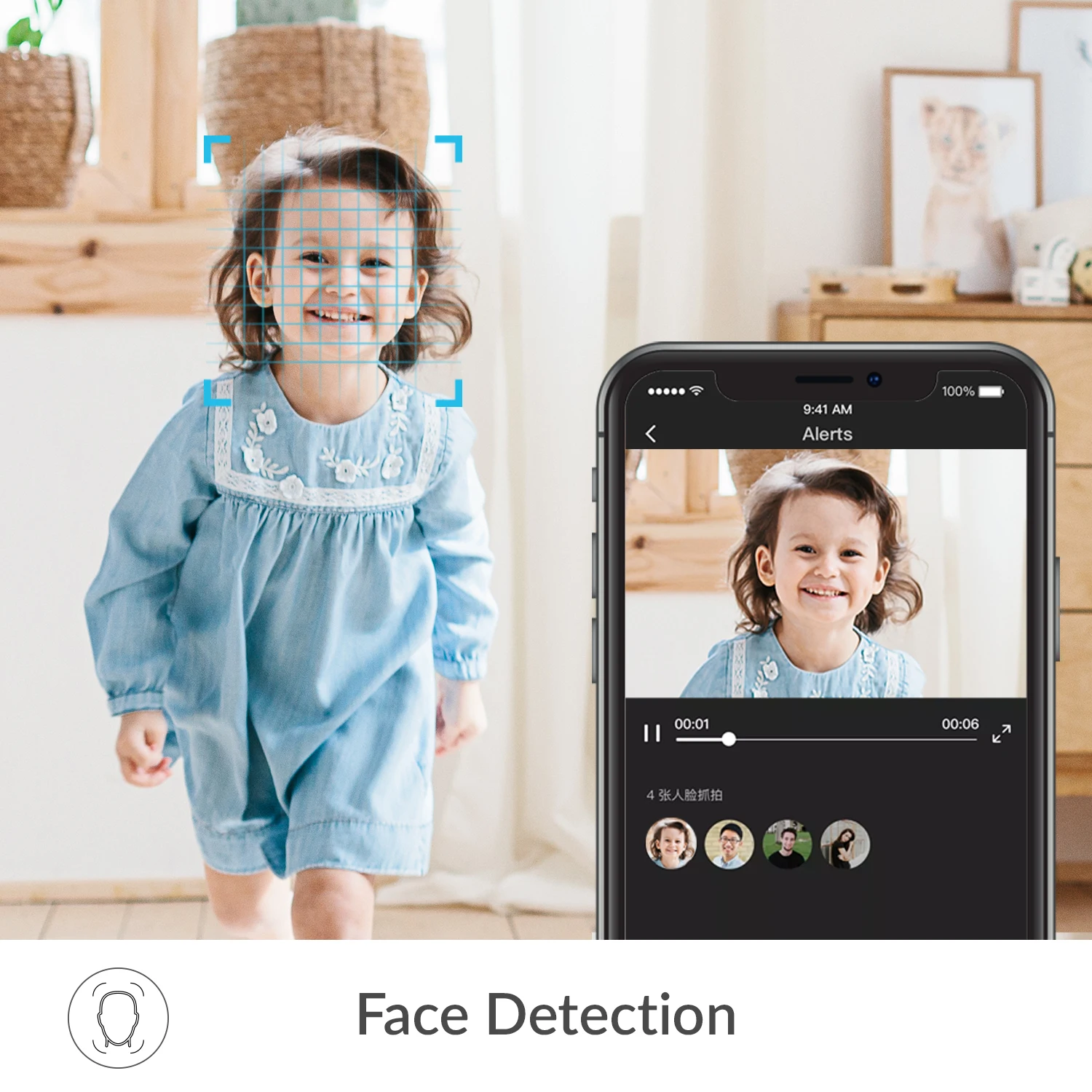 YI Dome U Pro Security Camera 2K HD IP Cam Pan & Tilt With Wifi 360° Auto Cruise Home Human & Pet AI Voice Compatibility
