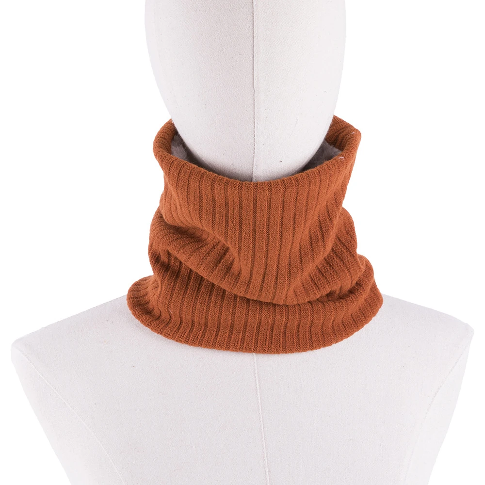 Модный шейный платок зимний шарф для женщин мужчин детей утолщенный шерстяной воротник шарфы унисекс Мужской Женский вязаный шарф - Цвет: Orange