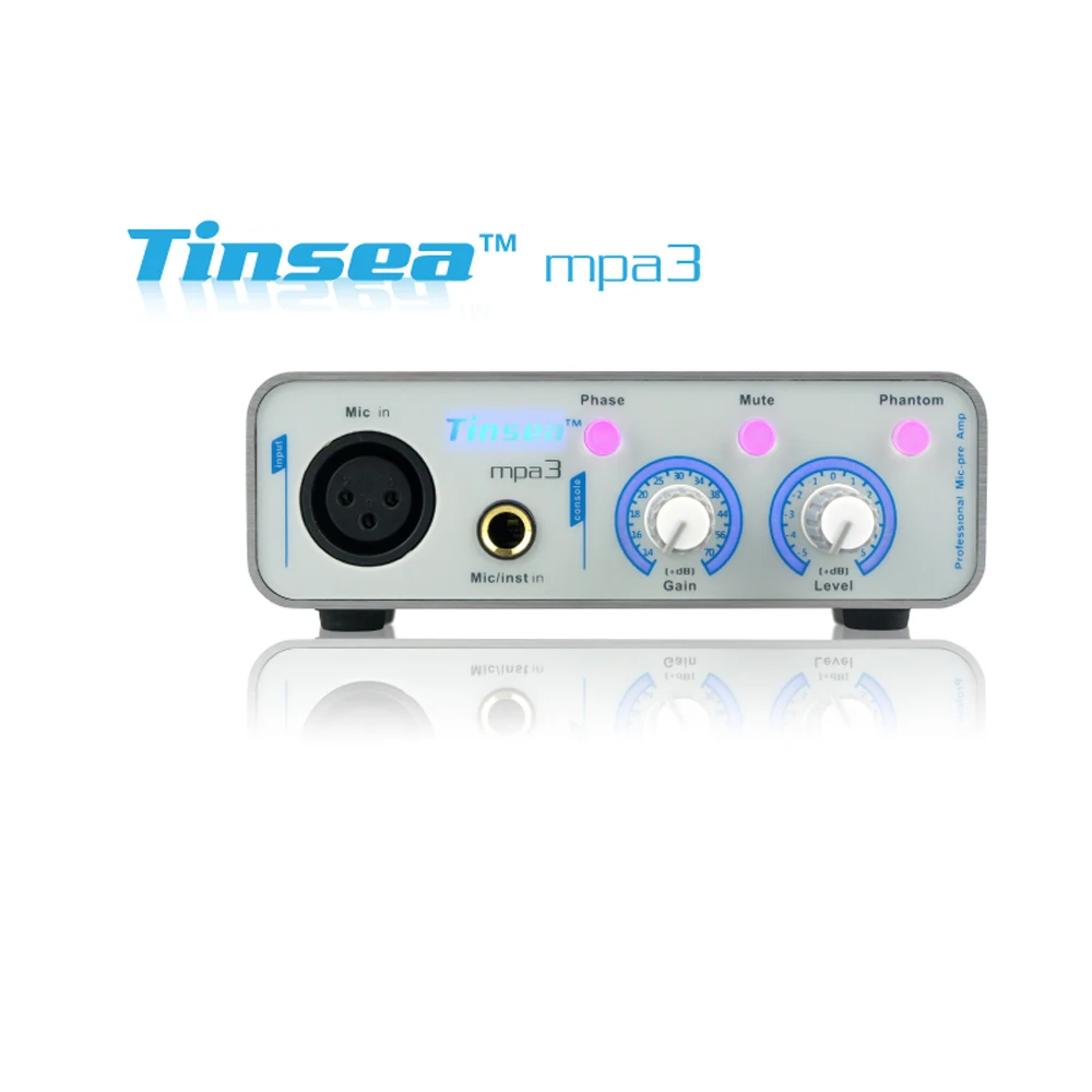 Tinsea Mpa3 Audio Interfaccia Microfono Amplificatore Scheda Audio Riverbero Dinamico Mircophone Preamplificatore Per Shure Sm7B Sm58-C