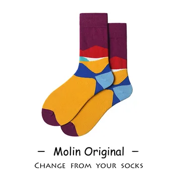 

Women Socks Patchwork Sock Woman Standard Colorful Unisex High Funny Cotton Novelty Ladies Sox Spring Autumn Female Trendy Meias