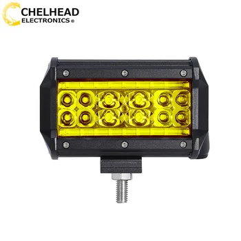 

2Pcs led work light 12v yellow white spot beam car light bar lampara 78w 5inch 24v truck lights luz de led for ATV Boat Coche