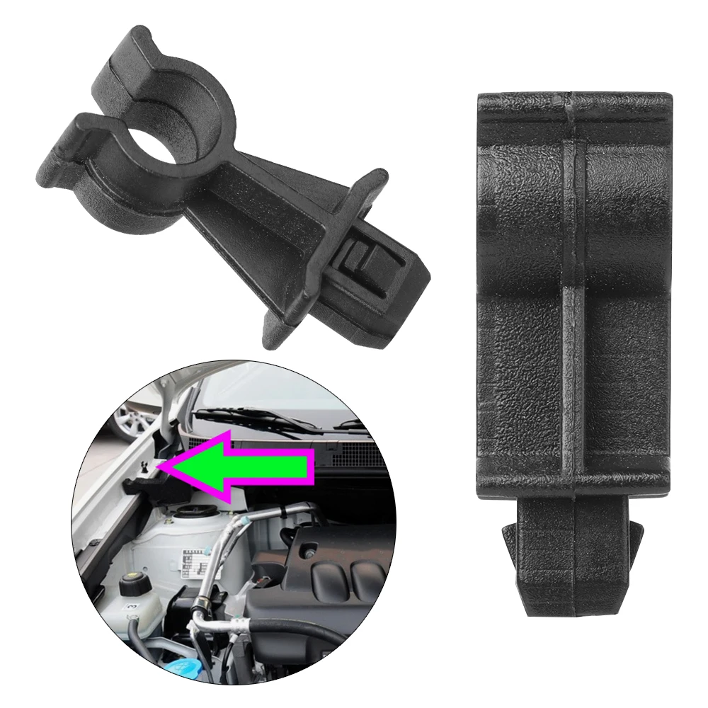 10Pcs/set Bonnet Hood Support Prod Rod Clamp Clip Holder 65722EB300 For Nissan Qashqai Dualis J10 Navara D40 Pathfinder R51 Hood Prop Rod Clip Hood Support Clamp