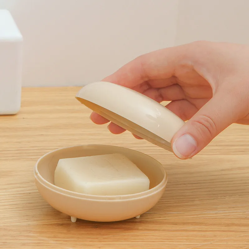 

Bathroom Soap Box with Cover Plastic Travel Soap Dish Box with Cover Bathroom Soap Organizer Holder Case Dropshipping