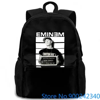 

Eminem s Novelty Mens Eminem Arrest Print Black Swag Homme women men backpack laptop travel school adult student