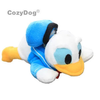 

Lovely Anime 5"12 cm Donald Duck Plush Toy Cute Lying Keychain Pendant Doll 5'' Kids X'mas Gift