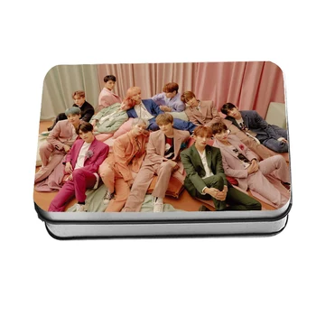 

Kpop seventeen Fallin Flower Polaroid Photo Lomo Card K-POP seventeen Fans Gift Collection Metal Box 40Pcs/Box DropShip