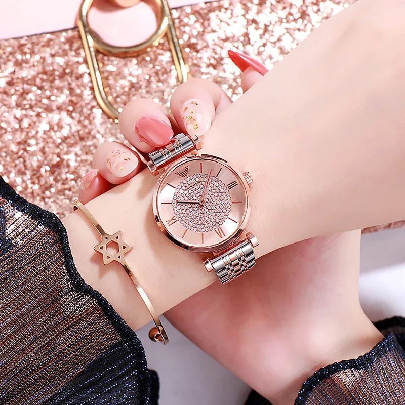 

Luxury Women Watches Fashion Wrist Watch Rose Gold Ladies Watch Female Quartz Wristwatch Gift Clock Relogio Feminino Reloj Mujer