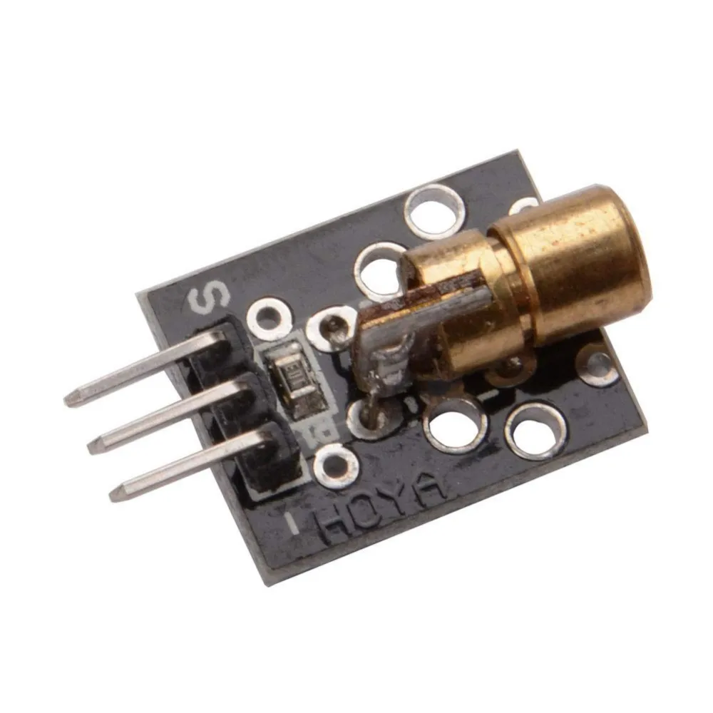Ky-008 650Nm 5V Sensore Laser Rosso 6 Millimetri 5Mw Modulo Trasmettitore Del Diodo Del Puntino Testa Di Rame Per Arduino Uno Mega 2560