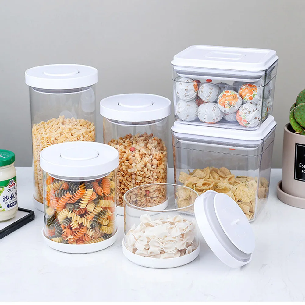 Kitchen Food Container Airtight Storage Box for Grains Snacks Candy Dried Fruit Unique Sealing Design PI669 | Дом и сад