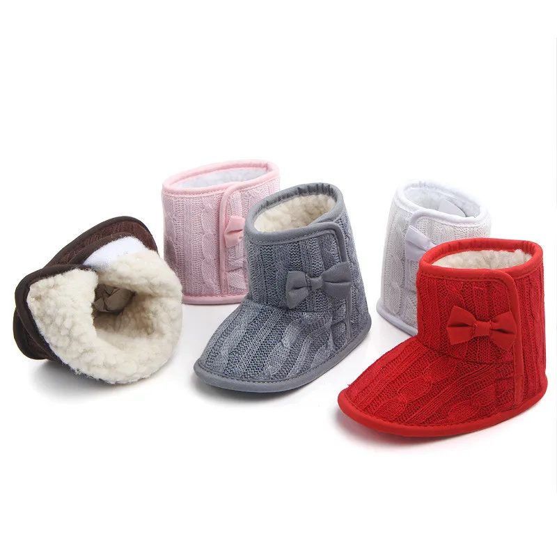 

Newborn Cute Cartoon Bear Shoes Baby Winter Boots Infant Toddler Girls Boys First Walkers Super Keep Warm Snowfield Booties Boot