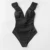 CUPSHE Solid Black Ruffled One-piece Swimsuit Women Sexy Lace Up Monokini Swimwear 2021 New Girl Beach Купальники
