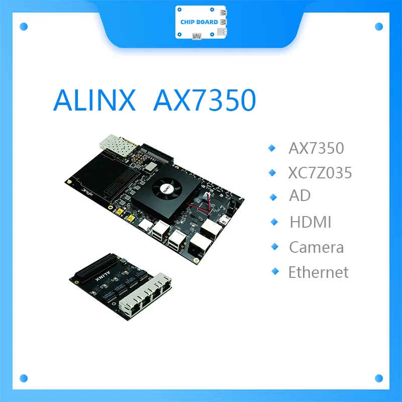 ALINX AX7350 Brand Xilinx Zynq 7000 ARM Kintex 7 FPGA SoC макетная плата Zedboard 7035 FMC PCIex4 SFP