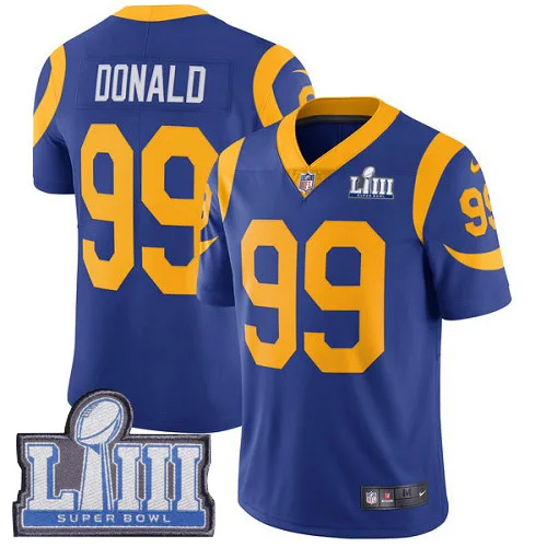 Super Rams Bowl Los Angeles Jersey 30 Todd Gurley II 99 Aaron Donald 18 Cooper Kupp 12 Brandin Cooks Stitched Jerseys