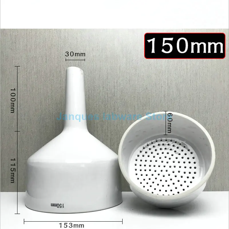 1pcs 40mm to 150mm Porcelain Buchner funnel Lab Filter Kit Tools Porous Funnel negative pressure suction filter funnel