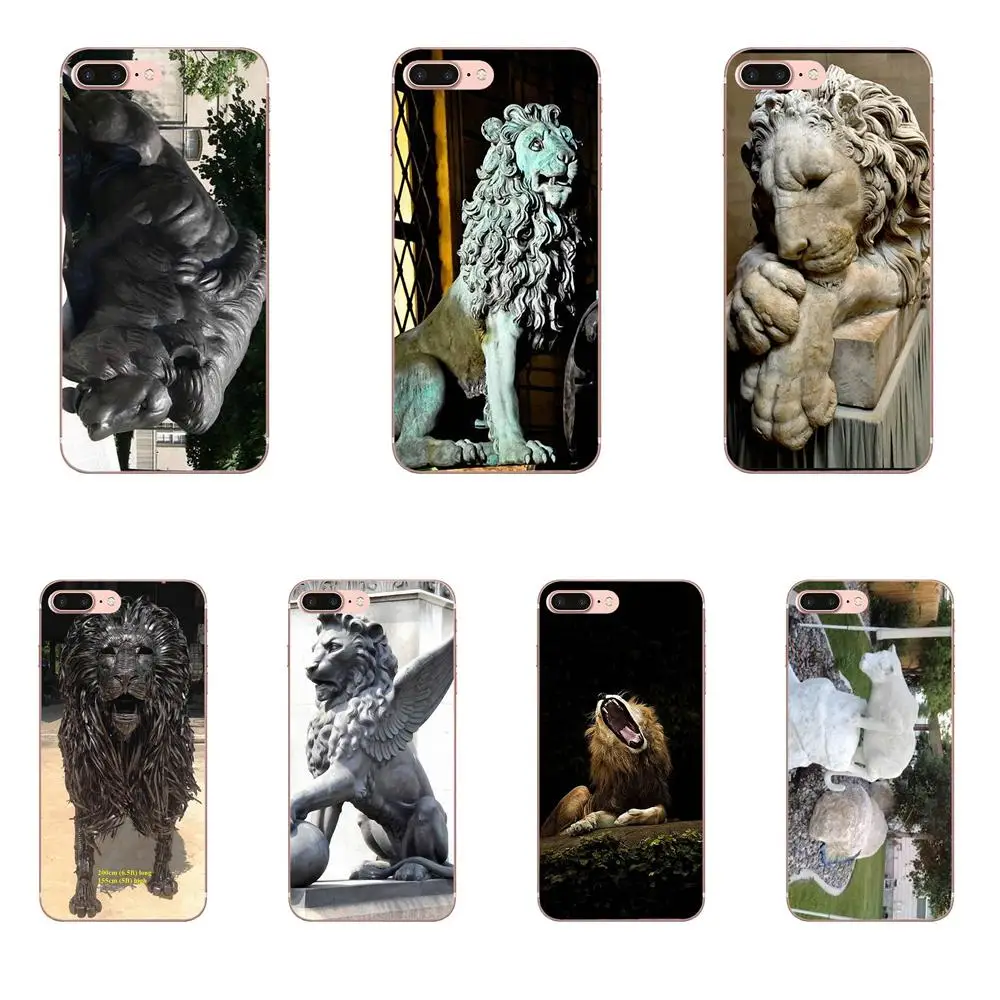 

For Xiaomi Redmi Note 2 3 3S 4 4A 4X 5 5A 6 6A Pro Plus Soft Silicone TPU Transparent Shell Amazing Lion Sculptures Made