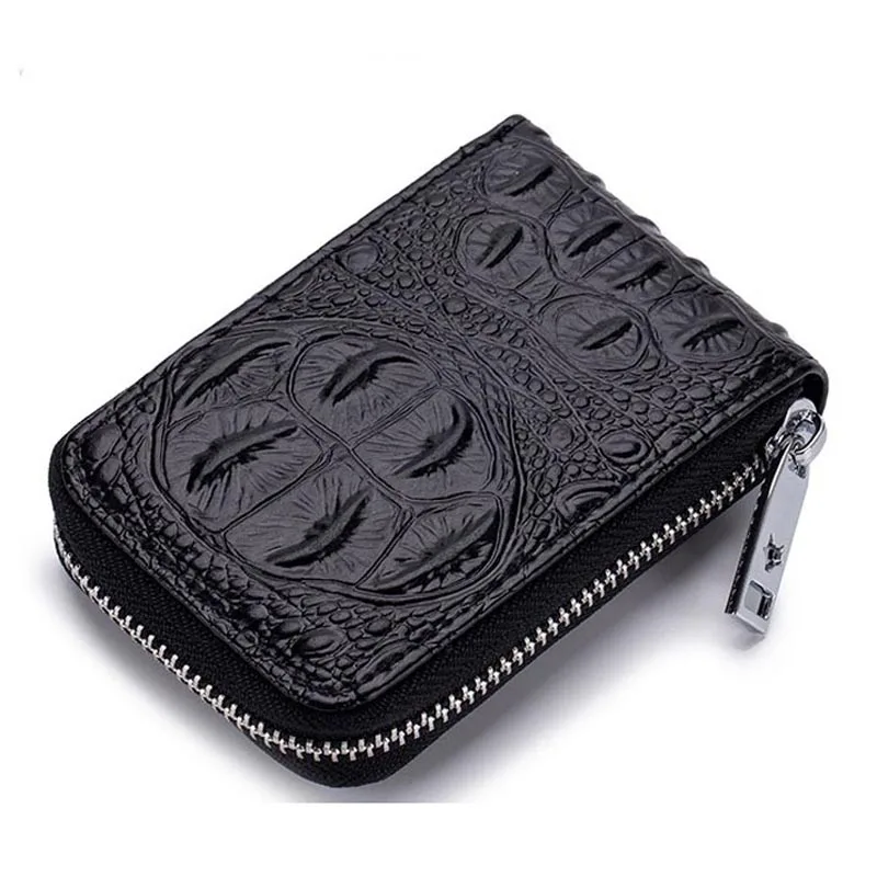 

Crocodile Grain Women Card Holders Pocket Coin Genuine Leather Lady Coin Purse Wallet Card Wallet Clutch Bags Carteira Feminina