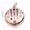 Pipitree Popular Zircons Jewelry Round Charms Rainbow CZ Stones Meteor Shower Charm for Pendant Necklace DIY Jewelry Accessories ► Photo 3/6