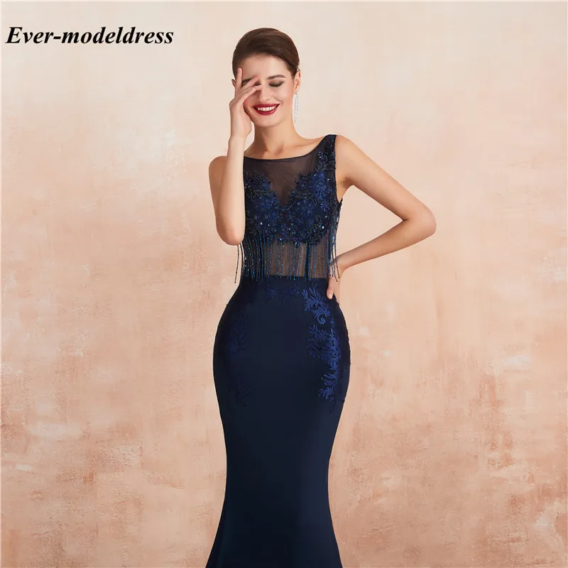 Robe De Soiree, вечерние платья Русалочки, прозрачные, с глубоким декольте, с кружевной аппликацией, с открытой спиной, бодикорн, вечерние платья знаменитостей